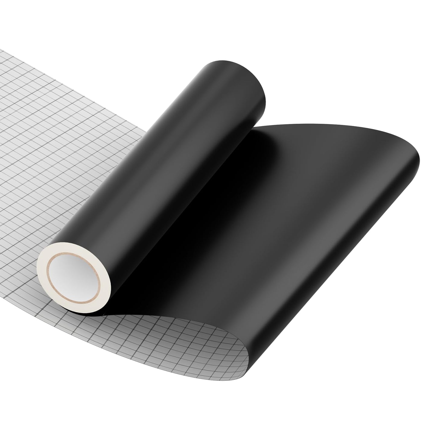 Matte Black Permanent Vinyl Roll for Cricut Silhouette, 12'' x 10 FT Black Adhesive Vinyl for All Cutting Machine Cutters, Indoor Outdoor Black Vinyl, Impervious Car Decal Cup Sticker Craft