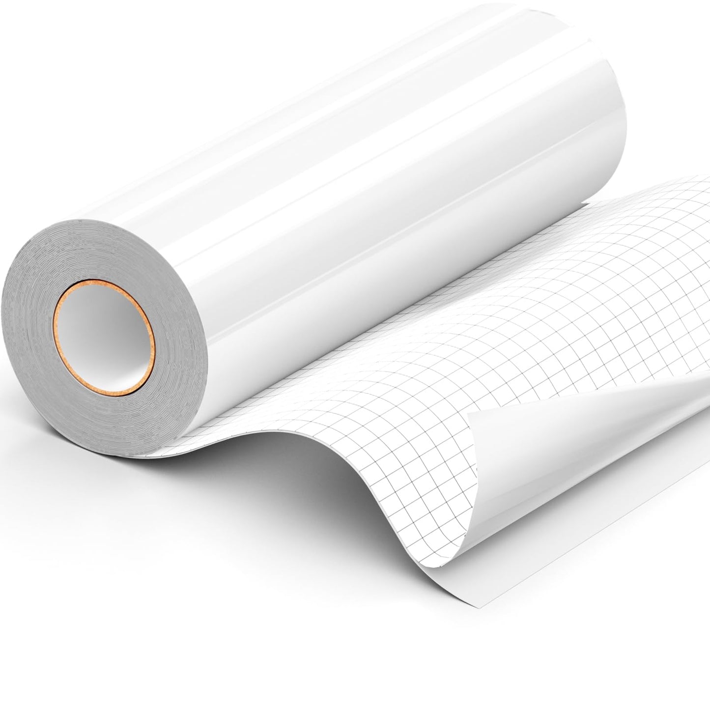 White Permanent Vinyl Roll for Cricut, 12'' x 40 FT White Adhesive Vinyl for All Cutting Machine, Indoor Outdoor White Vinyl, Waterproof Cup Sticker DIY Craft Decor