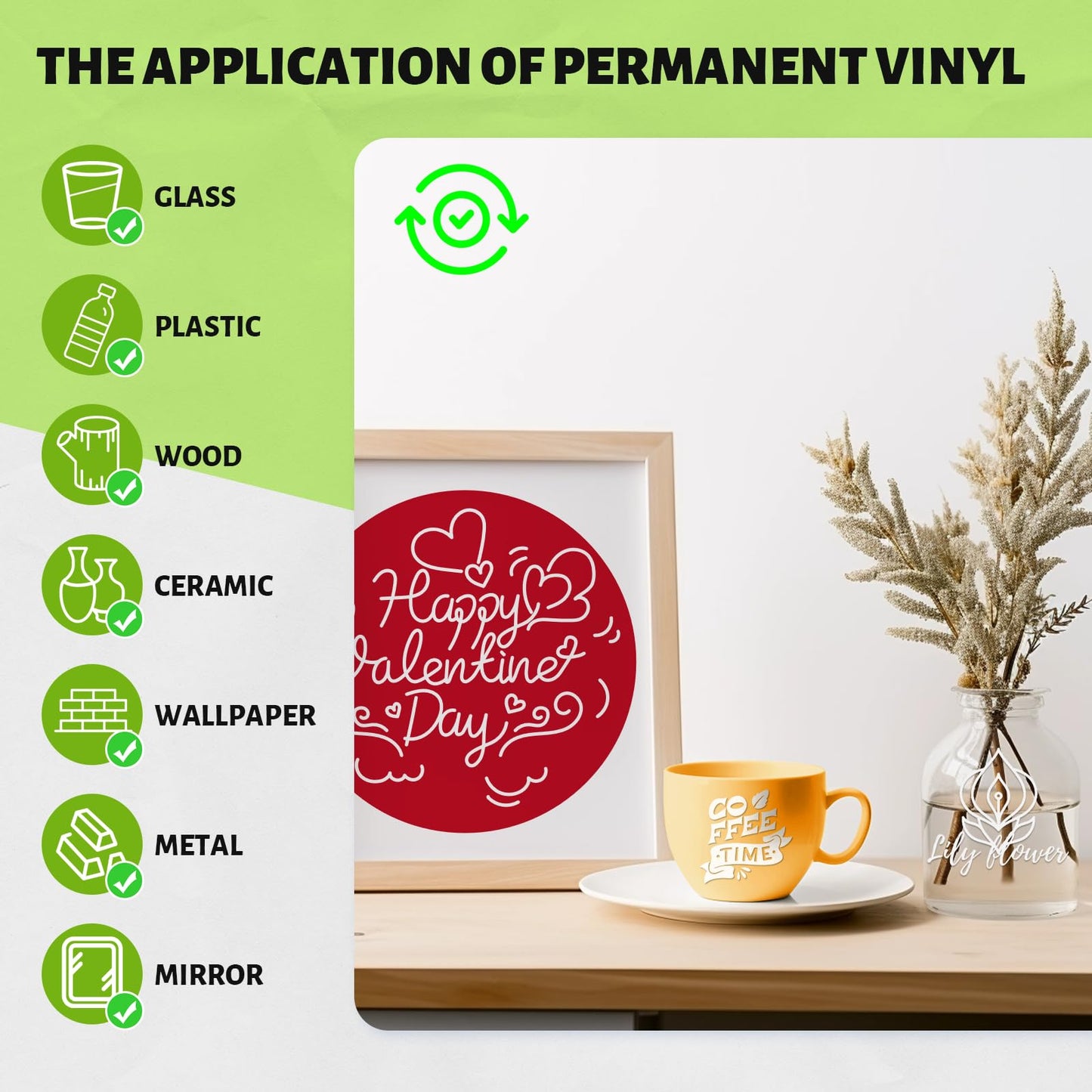 White Permanent Vinyl Roll for Cricut, 12'' x 40 FT White Adhesive Vinyl for All Cutting Machine, Indoor Outdoor White Vinyl, Waterproof Cup Sticker DIY Craft Decor