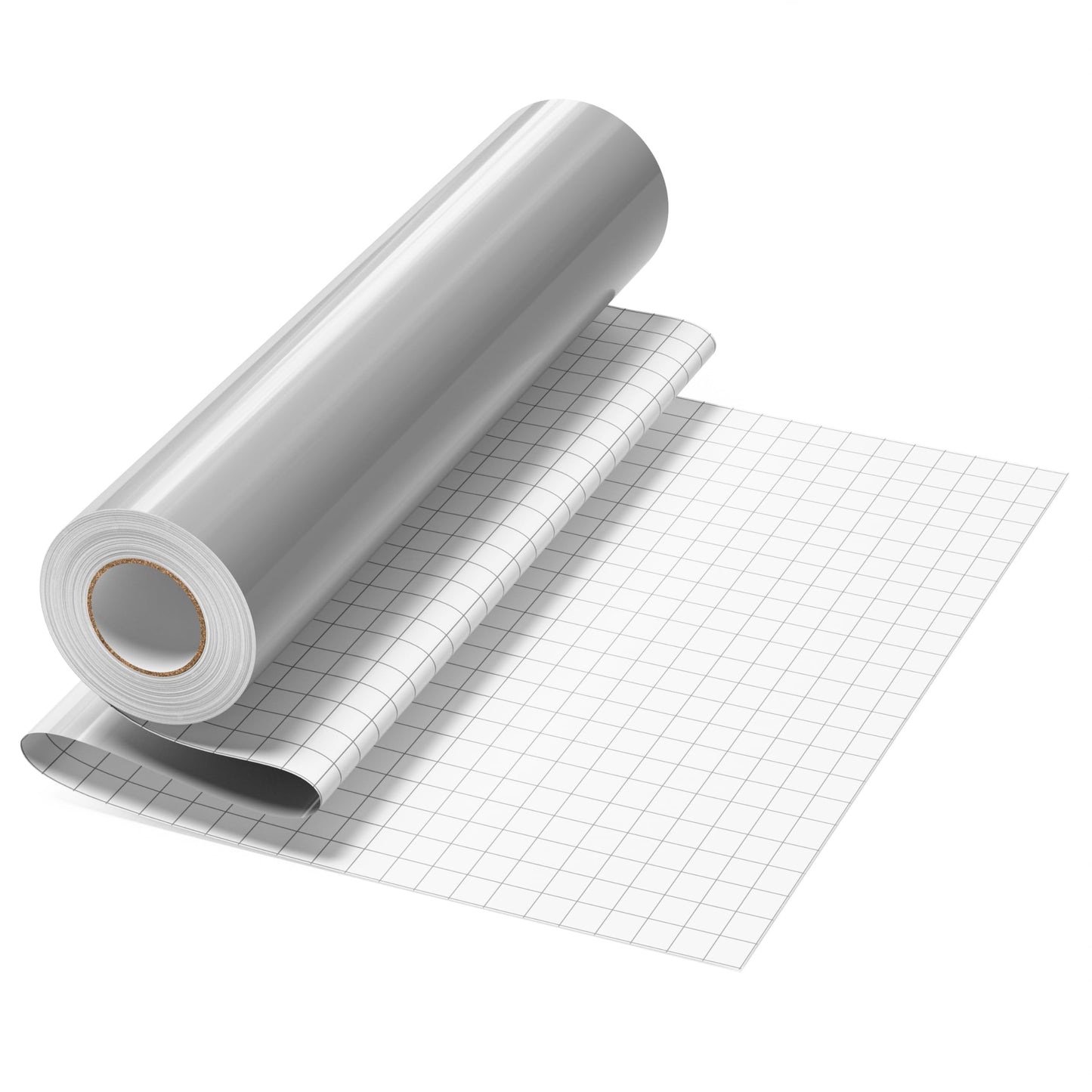 12'' x 15 FT Gloss Grey Permanent Vinyl Roll for Cricut Silhouette, Grey Adhesive Vinyl for All Cutting Machine, Impervious Outdoor Grey Vinyl, Car Decal Cup Sticker DIY Craft Decor