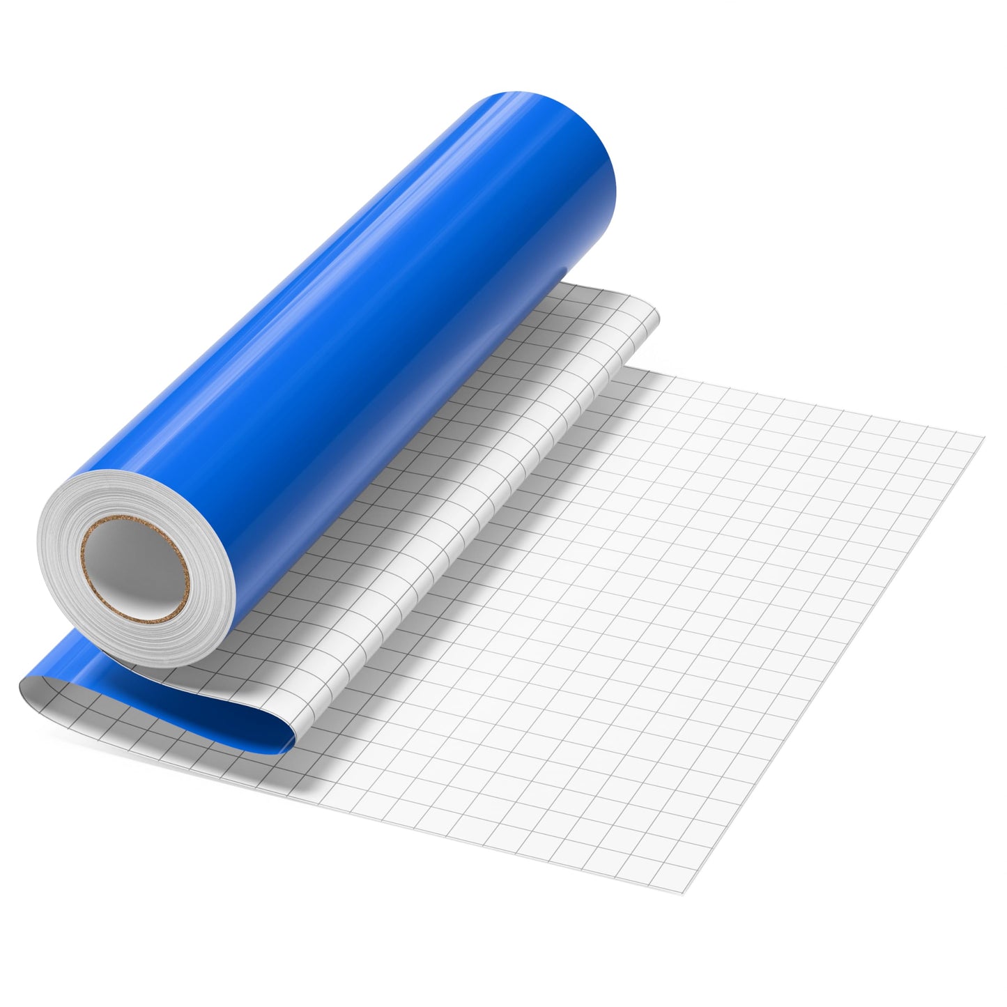 12'' x 15 FT Gloss Blue Permanent Vinyl for Cricut Silhouette, Blue Adhesive Vinyl for All Cutting Machine, Indoor Outdoor Blue Vinyl Roll, Impervious Cup Sticker DIY Craft Decor