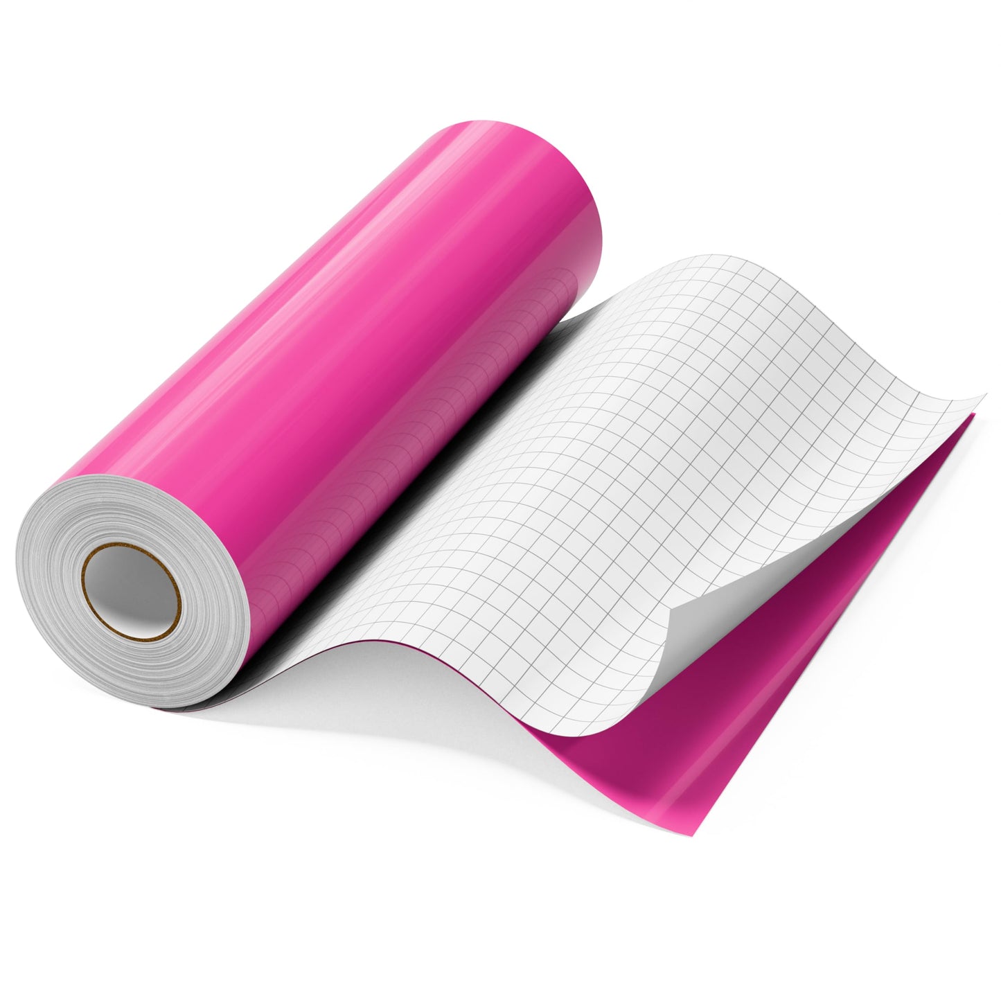 12'' x 50 FT Gloss Pink Permanent Vinyl Roll for Cricut Silhouette, Pink Adhesive Vinyl for All Cutting Machine, Impervious Outdoor Pink Vinyl, Car Decal Cup Sticker DIY Craft Decor